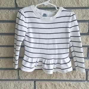 Old Navy Striped Pullover Top for Kids Girls Size 3T